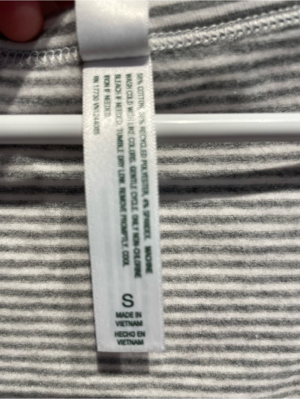Wild Fable Women's Jersey Pajama Tank Top Gray Stripe Size Small NO BOTTOMS - Picture 3 of 5